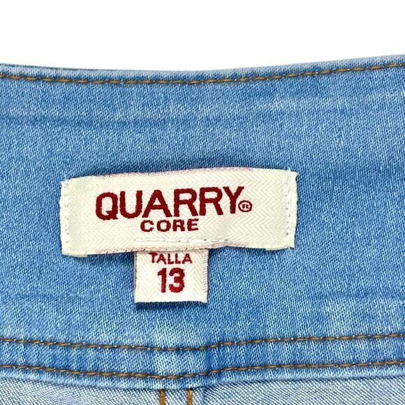 Quarry Core Skinny Ankle Jeans Women 12 Blue Light Wash Push-Up Hi Waisted Chic - Picture 15 of 16